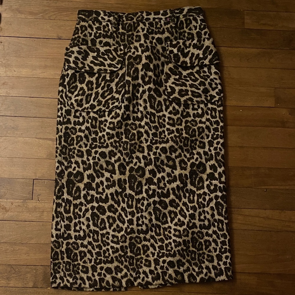 Mix No. 6 store Leopard Print Pencil Skirt size 1